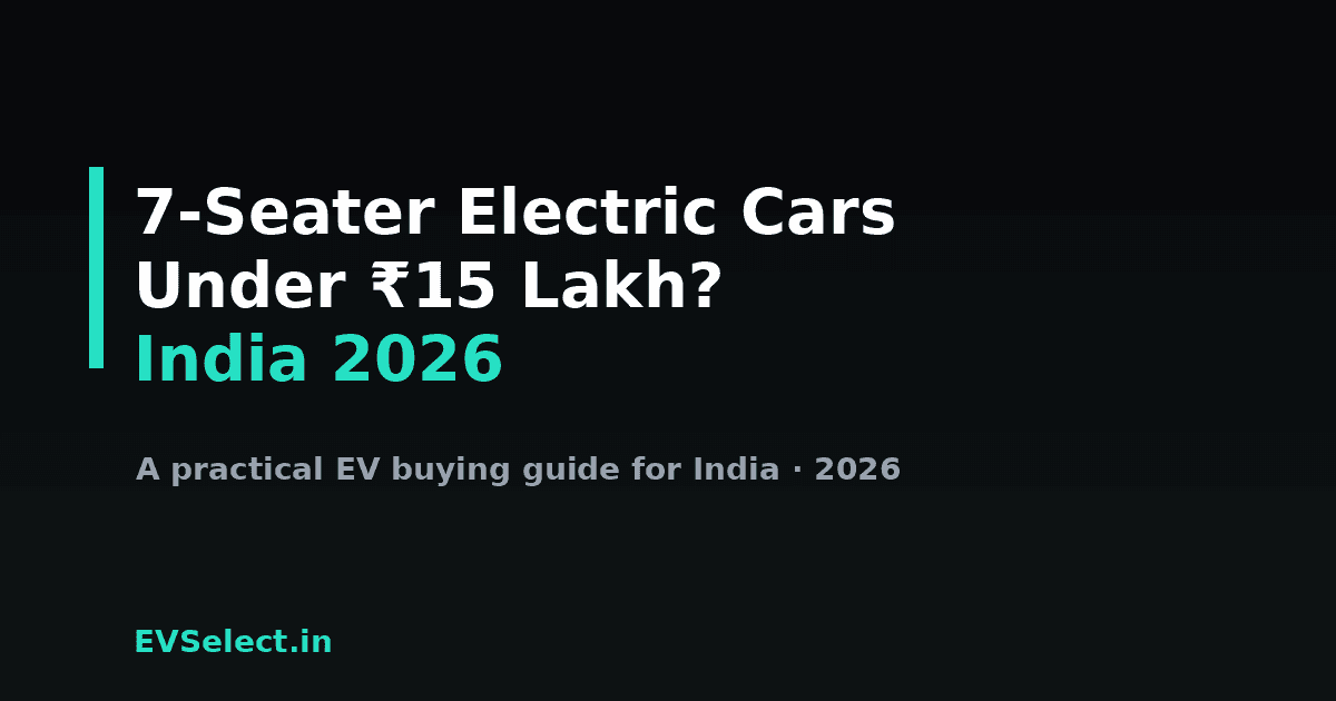 7-Seater Electric Cars Under ₹15 Lakh in India: The Honest Answer (2026)
