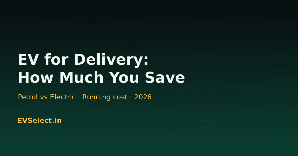 Electric Scooter for Delivery: How Much You Save vs Petrol (2026)