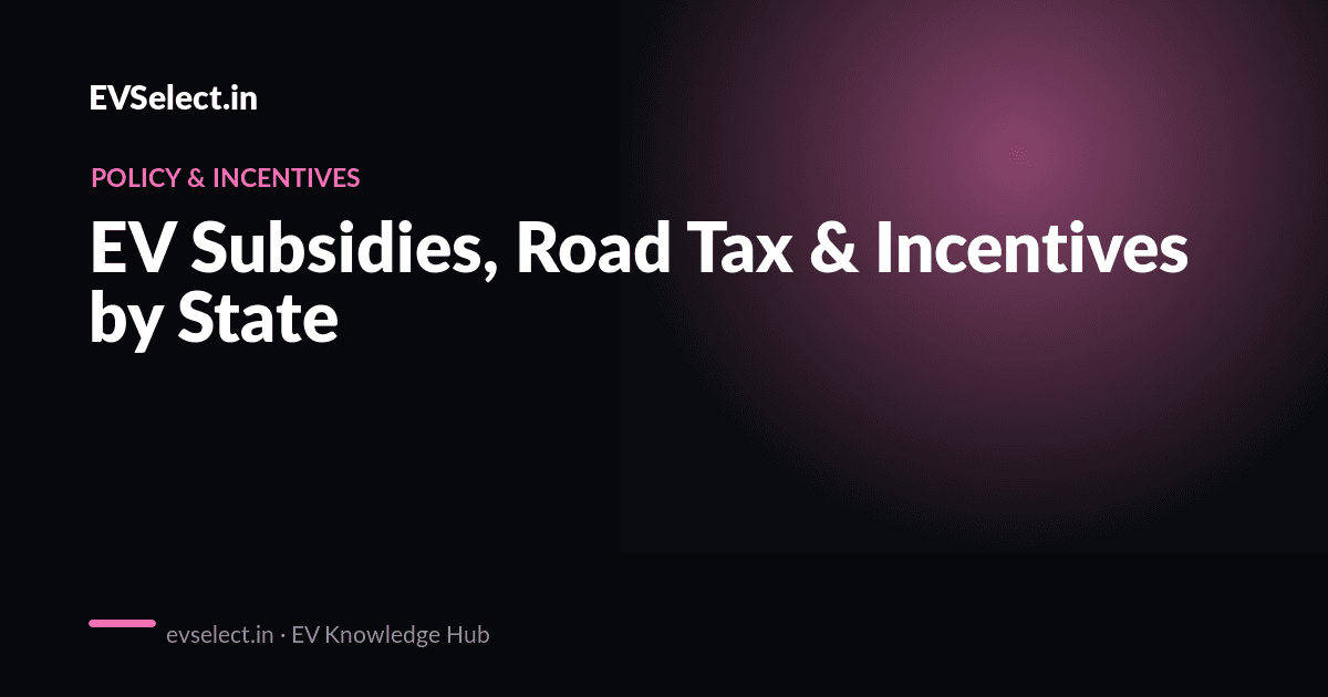 EV Subsidies, Road Tax & Incentives by State (2026 Guide)