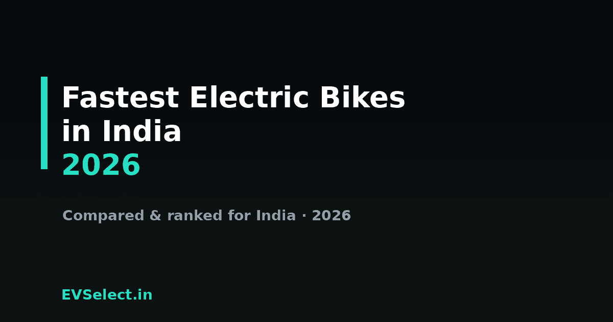 Fastest Electric Bikes in India (2026)