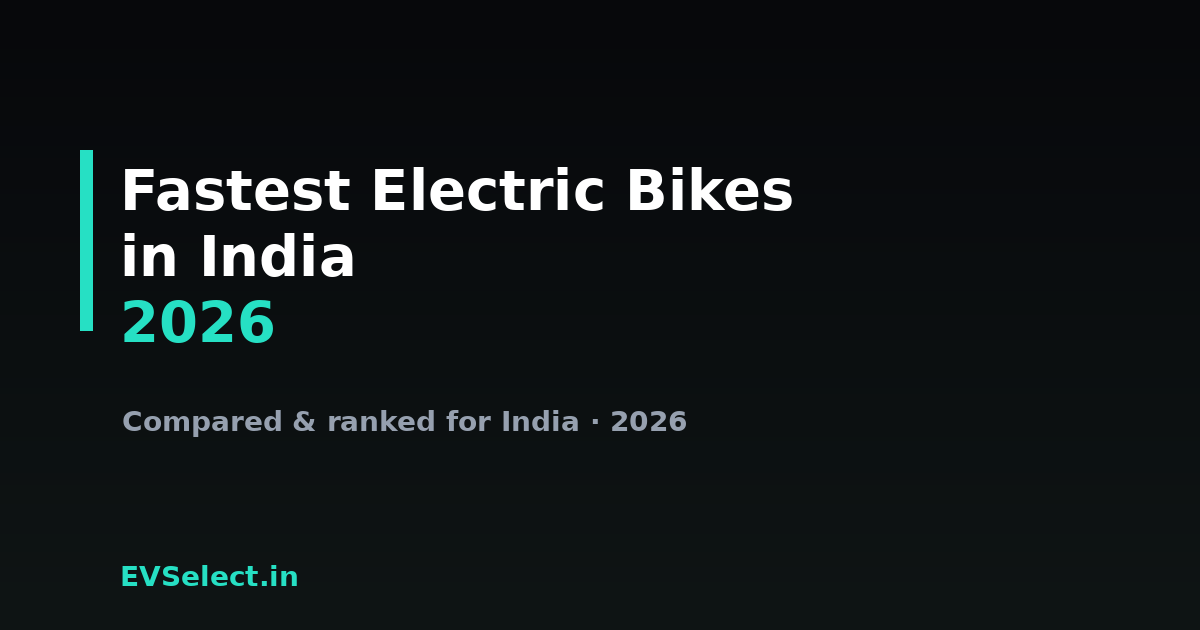 Fastest Electric Bikes in India (2026)
